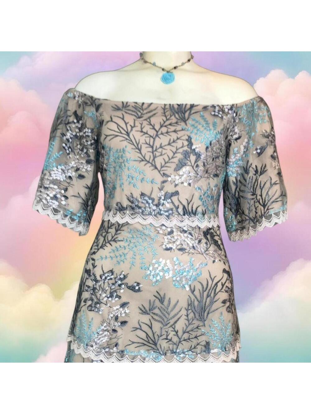 Women's Multi and Blue Dress